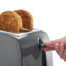 Russell Hobbs Honeycomb 2 Slice Toaster Grey lever