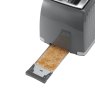 Russell Hobbs Honeycomb 2 Slice Toaster Grey crumb tray