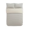 V&A Ribbon Lattice Duvet Cover Set top view on white background