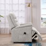 Willow Lift & Tilt Dual Motor Recliner Chair In Champagne lifestyle side footrest out