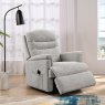 Willow Lift & Tilt Dual Motor Recliner Chair In Champagne lifestyle footrest out