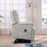 Willow Lift & Tilt Dual Motor Recliner Chair In Champagne lifestyle side tilted