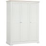 Broadway Triple Wardrobe In Grey Mist white background