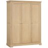 Broadway Triple Wardrobe In Oak white background