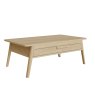 Anderson Coffee Table With Drawer white background