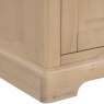 Broadway 2 Door 2 Drawer Sideboard In Oak white background close up corner