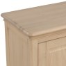 Broadway 2 Door 2 Drawer Sideboard In Oak white background close up corner