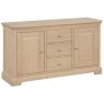 Broadway 2 Door 3 Drawer Sideboard In Oak white background