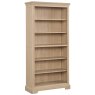 Broadway 6ft Bookcase In Oak white background