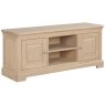 Broadway Large TV Unit In Oak white background