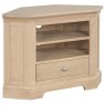 Broadway Corner TV Unit In Oak white background