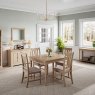 Broadway Medium Extending Dining Table In Oak lifestyle closed
