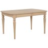 Broadway Medium Extending Dining Table In Oak white background closed