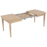Broadway Large Extending Dining Table In Oak white background open
