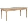 Broadway Large Extending Dining Table In Oak white background closed