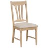 Broadway Wooden Dining Chair In Oak white background