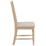 Broadway Wooden Dining Chair In Oak white background side