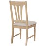 Broadway Wooden Dining Chair In Oak white background back