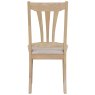 Broadway Wooden Dining Chair In Oak white background back