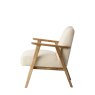 Neyland Accent Chair In Natural white background side