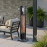 Helios Floor Standing Patio Heater lifestyle close up