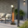 Apollo Floor Standing Patio Heater With Light lifestyle close up