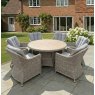 Ivy 6 Seater Round Dining Set lifestyle
