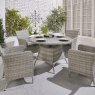 Norfolk & Co Brancaster 4 Seater Round Dining Set lifestyle