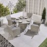 Norfolk & Co Brancaster 4 Seater Round Dining Set lifestyle