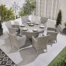Norfolk & Co Brancaster 6 Seater Round Dining Set lifestyle