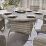 Norfolk & Co Brancaster 6 Seater Round Dining Set lifestyle close up