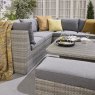 Norfolk & Co Brancaster Corner Sofa With Adjustable Table & Benches lifestyle close up