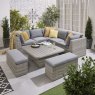 Norfolk & Co Brancaster Corner Sofa With Adjustable Table & Benches lifestyle