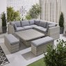 Norfolk & Co Brancaster Corner Sofa With Adjustable Table & Benches lifestyle