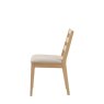 Gallery Direct Malvern Dining Chair Pair white background side