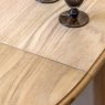 Gallery Direct Malvern Round Extending Dining Table lifestyle close up