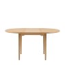 Gallery Direct Malvern Round Extending Dining Table white background front