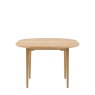 Gallery Direct Malvern Round Extending Dining Table white background side