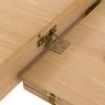 Gallery Direct Malvern 1.5m Extending Dining Table white background close up