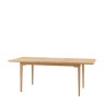 Gallery Direct Malvern 1.5m Extending Dining Table white background