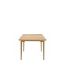 Gallery Direct Malvern 1.5m Extending Dining Table white background side