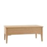 Gallery Direct Malvern 1 Drawer Coffee Table white background back
