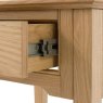 Gallery Direct Malvern 1 Drawer Side Table white background close up