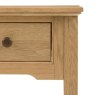 Gallery Direct Malvern 1 Drawer Console Table white background close up
