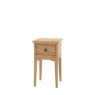 Gallery Direct Malvern 1 Drawer Bedside Table white background