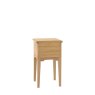 Gallery Direct Malvern 1 Drawer Bedside Table white background back