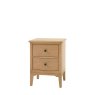 Gallery Direct Malvern 2 Drawer Bedside Table white background