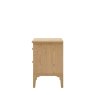 Gallery Direct Malvern 2 Drawer Bedside Table white background side