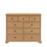 Gallery Direct Malvern 9 Drawer Chest white background front