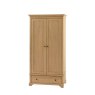Gallery Direct Malvern 2 Door 1 Drawer Wardrobe white background